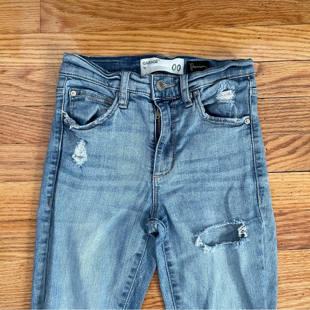 Garage Distressed Ripped Skinny Jeans - Picture 3 of 6
